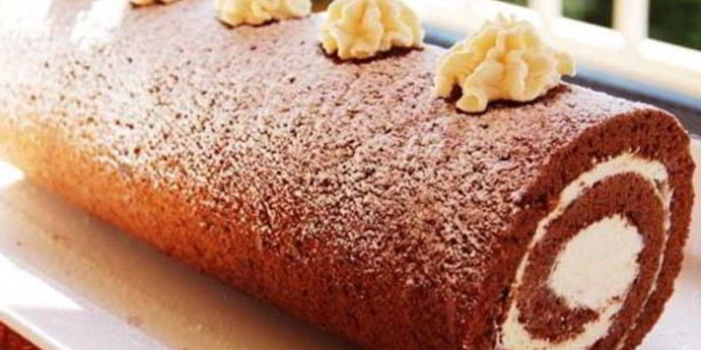 Рецепт шоколадный рулет с кремом