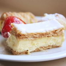 Рецепт Слоеные полоски с кофейным кремом