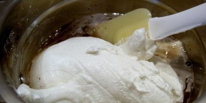 торт-купол с творожным кремом