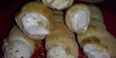 трубочки с белковым заварным кремом