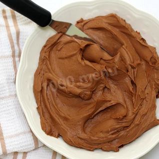 Творожно шоколадный крем