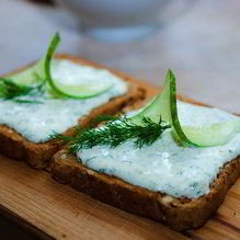 Рецепт Творожный крем с зеленью