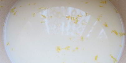 лимонная панна котта на апельсиновом желе