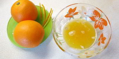 лимонная панна котта на апельсиновом желе