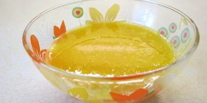 лимонная панна котта на апельсиновом желе