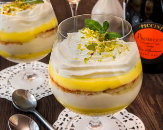 Лимонный десерт с маскарпоне