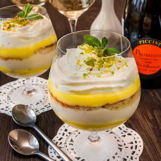 Лимонный десерт с маскарпоне