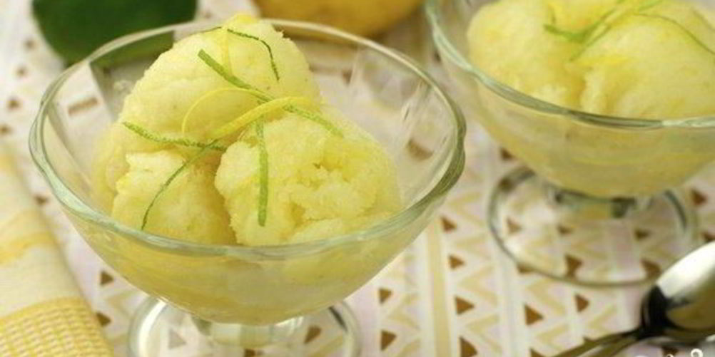 Рецепт лимонный сорбет