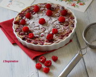 Малиновый клафути