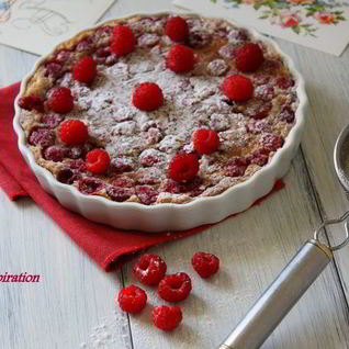 Малиновый клафути