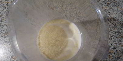 манный пудинг с белым шоколадом