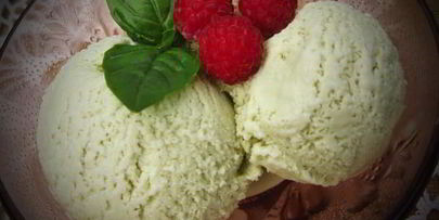 базиликовое мороженое