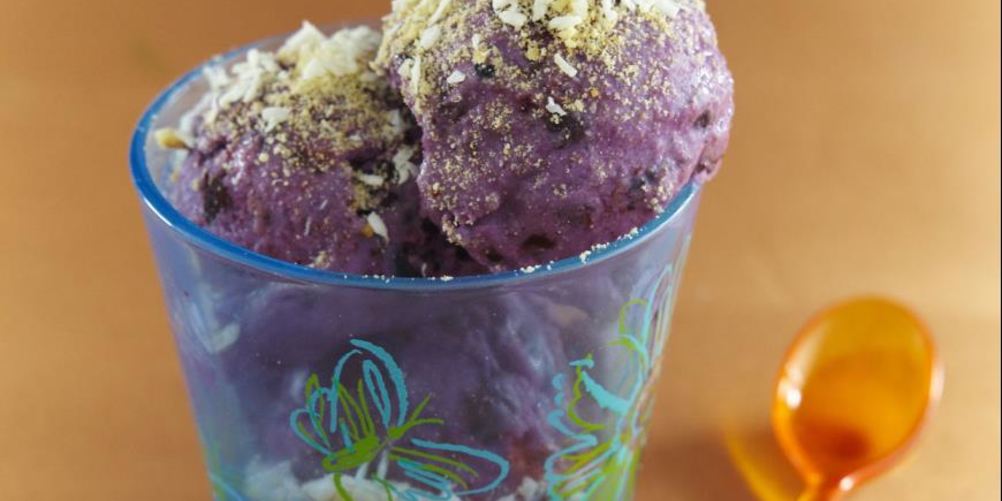 Рецепт чернично-кокосовое мороженое