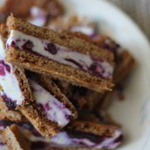 Рецепт Черничное мороженое-сэндвич