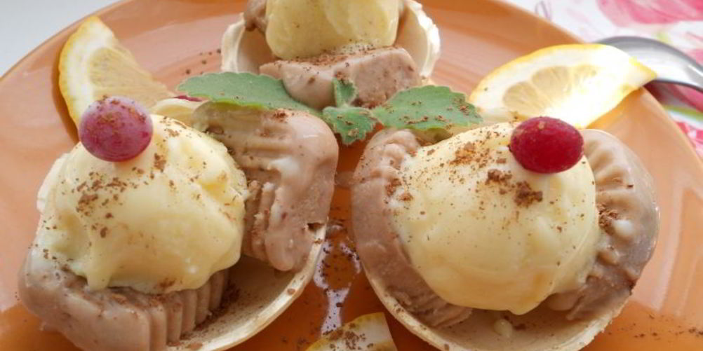 Рецепт домашнее мороженое на сливках и сметане