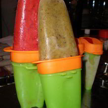 Рецепт Фруктовое мороженое из клубники и киви