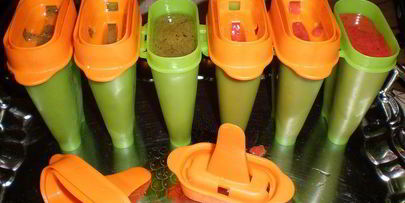 фруктовое мороженое из клубники и киви