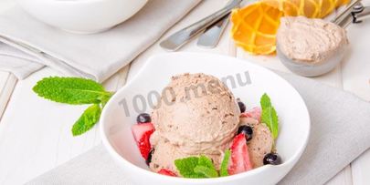 итальянский десерт шоколадное мороженое семифредо
