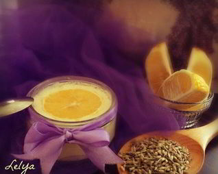 Лавандово-лимонноe мягкое итальянское мороженое Джелато