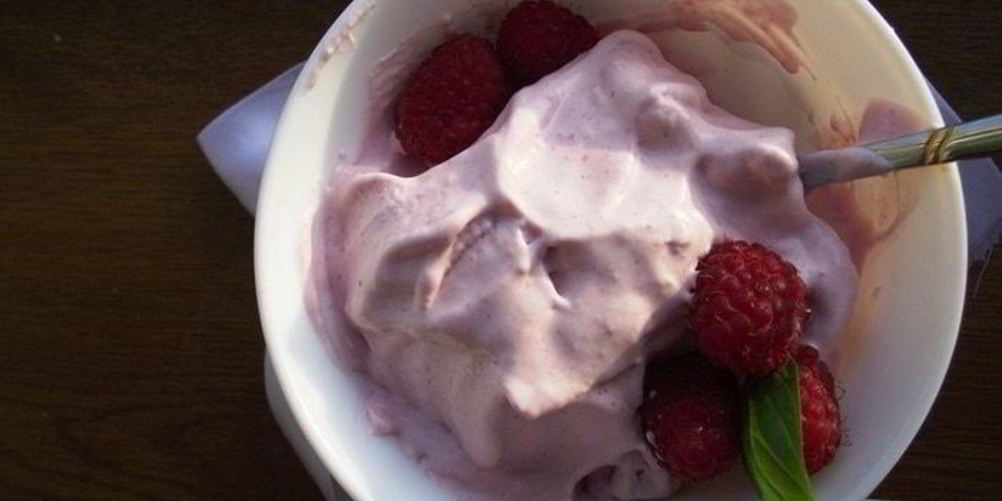 Рецепт малиновый пломбир