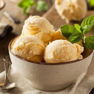 Мандариновое мороженое со сгущенным молоком