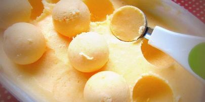 мандариновое мороженое