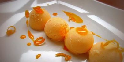 мандариновое мороженое