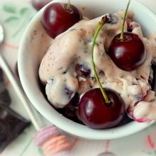 Рецепт Мороженое Черный лес