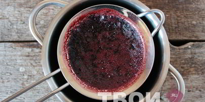 мороженое с черникой