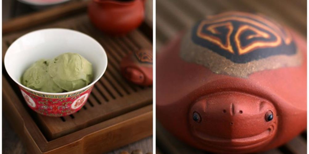 Рецепт мороженое с насыщенным вкусом чаем матча