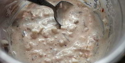 селедочное мороженое с крабовой крошкой