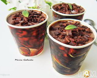 Шоколадно-мятное мороженое