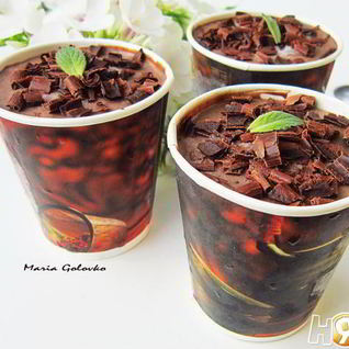 Шоколадно-мятное мороженое