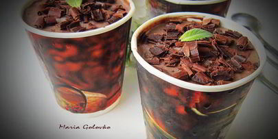 шоколадно-мятное мороженое