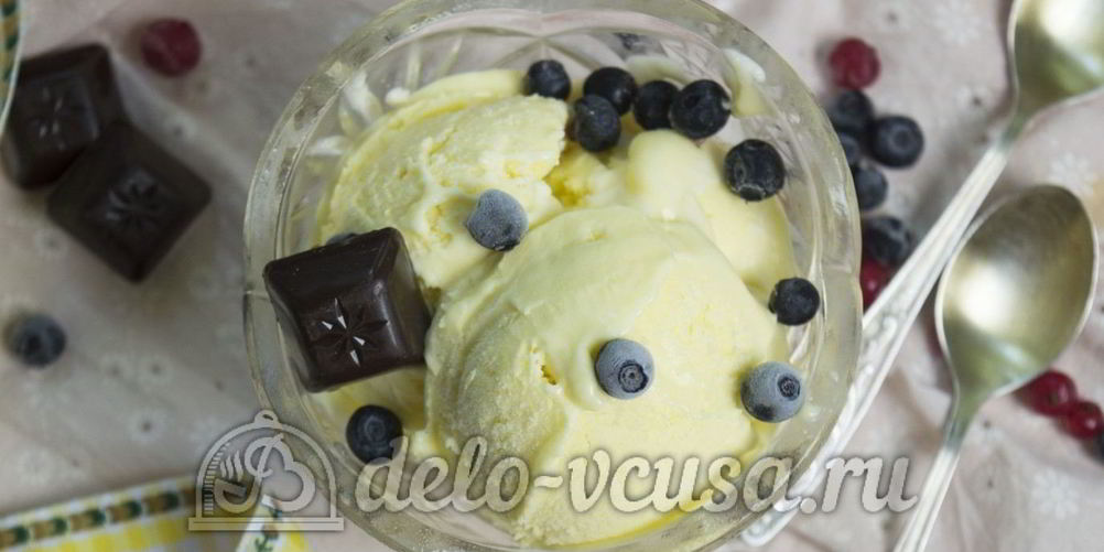 Рецепт сливочное мороженое