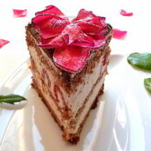 Рецепт Торт-мороженое Малиново-розовая симфония