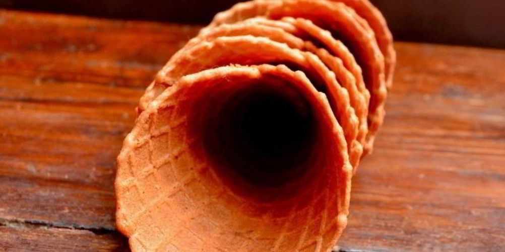 Рецепт вафельные стаканчики для мороженого