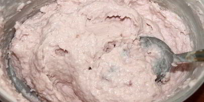 вишневое творожно-йогуртовое мороженое
