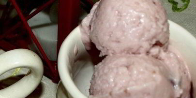 вишневое творожно-йогуртовое мороженое