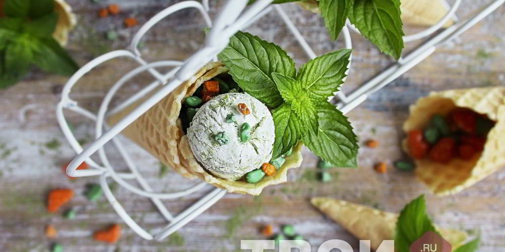 Рецепт зеленое мороженое