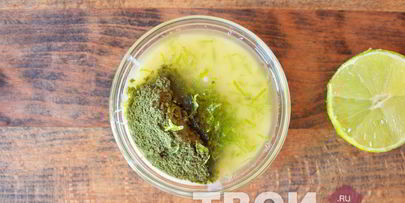 зеленое мороженое