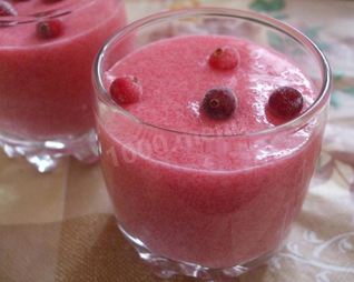 Клюквенный мусс