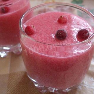 Клюквенный мусс