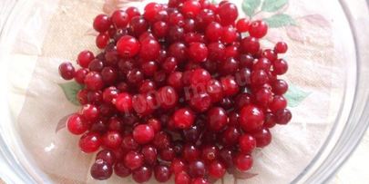 клюквенный мусс