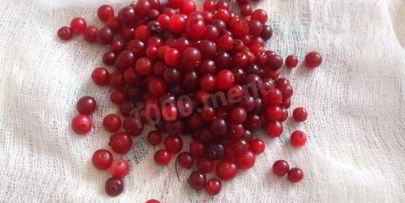 клюквенный мусс