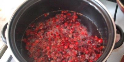 клюквенный мусс