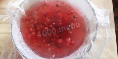 клюквенный мусс