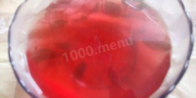 клюквенный мусс