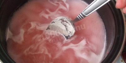 клюквенный мусс