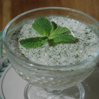 Мятная панна котта